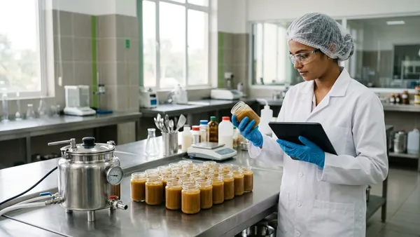 Reformulating a kitchen recipe for retort and 1,500-jar consistency